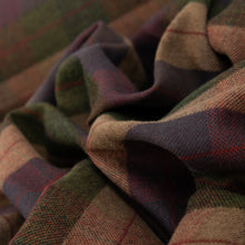 Load image into Gallery viewer, Brushed Cotton Plaid Deadstock - Raisin, Biscuit & Khaki