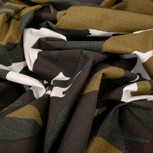 Load image into Gallery viewer, Printed Cotton Ripstop Deadstock - Camo Khaki