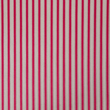 Load image into Gallery viewer, Cotton Jacquard Mini Candy Stripe Shirting Deadstock - Deep Pink & White