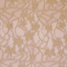 Load image into Gallery viewer, Floral Velvet Stretch Lace - Nude