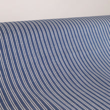 Load image into Gallery viewer, 100% Linen Pre-Washed - Lexington Cornflower with White Double Stripe