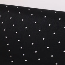 Load image into Gallery viewer, Polka Dot Lightweight Twill Deadstock - Black (Last Chance)