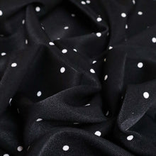Load image into Gallery viewer, Polka Dot Lightweight Twill Deadstock - Black (Last Chance)
