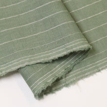 Load image into Gallery viewer, Linen Cotton Yarn Dyed Pinstripe - Sage