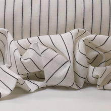 Load image into Gallery viewer, Linen Cotton Yarn Dyed Pinstripe - White