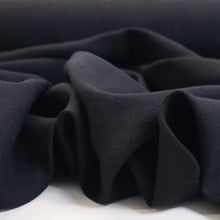 Load image into Gallery viewer, Lightweight Linen Viscose Slub - Black