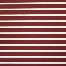 Load image into Gallery viewer, Striped Loop Back Sweatshirt - Mulberry & White