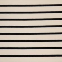 Load image into Gallery viewer, Striped Loop Back Sweatshirt - White/Black