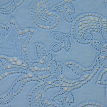 Load image into Gallery viewer, Embroidered Cotton Designer End – Medina Ice Blue