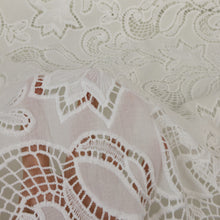 Load image into Gallery viewer, Embroidered Cotton Designer End – Medina White