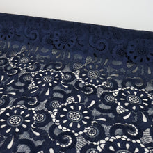 Load image into Gallery viewer, Embroidered Lace Designer End – Nicola Navy Blue (Sold Out)