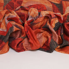 Load image into Gallery viewer, Novelle Cotton Linen Print Deadstock - Red & Orange