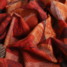 Load image into Gallery viewer, Novelle Cotton Linen Print Deadstock - Red & Orange