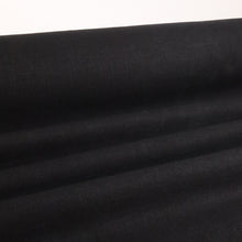 Load image into Gallery viewer, Midweight Pre-Washed Linen Cotton 250gsm - Black