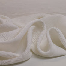 Load image into Gallery viewer, Viscose Crinkle Crepe - White