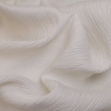 Load image into Gallery viewer, Viscose Crinkle Crepe - White