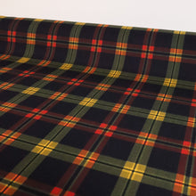 Load image into Gallery viewer, Plaid Cotton Lawn Deadstock - Black, Khaki & Orange