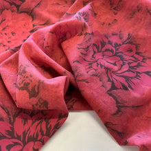 Load image into Gallery viewer, Red Floral Printed Viscose Deadstock - Red