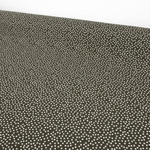 Load image into Gallery viewer, Viscose Printed Crepe Designer End - Olive Polka Dot