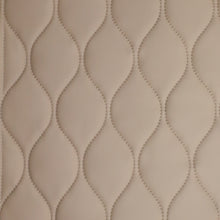 Load image into Gallery viewer, Quilted Pleather & Faux Fur Coating - Cream