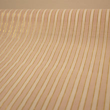Load image into Gallery viewer, Cotton Linen Lurex Stripe Shirting Deadstock - Pink