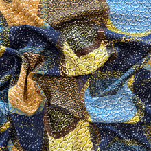 Load image into Gallery viewer, Rena Rayon Challis Print - Royal Blue