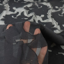 Load image into Gallery viewer, Silk Viscose Designer End – Rockaway Black Burnout