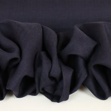 Load image into Gallery viewer, Wool Linen Suiting Designer Ends Deadstock - Harvard Navy