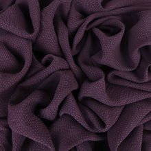 Load image into Gallery viewer, Japanese Sandwashed Cupro Piqué - Aubergine