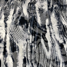 Load image into Gallery viewer, Viscose Silk Burnout Deadstock - Shadows Black and White