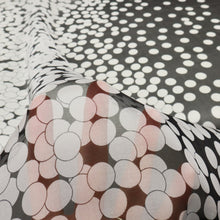 Load image into Gallery viewer, Silk Printed Chiffon Deadstock - Acuba Black
