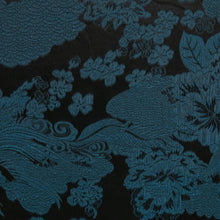 Load image into Gallery viewer, Sonata Two Tone Jacquard Satin – Petrol & Black