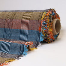 Load image into Gallery viewer, Striped Cotton Check - Orange