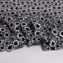 Load image into Gallery viewer, Sweet Daisy Embroidered Mesh - Black