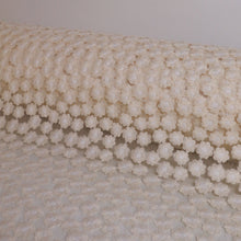 Load image into Gallery viewer, Sweet Daisy Embroidered Mesh - Cream