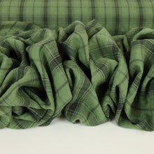 Load image into Gallery viewer, Washed Cotton Blend Plaid Check - Wynne Green