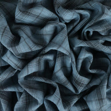 Load image into Gallery viewer, Washed Cotton Blend Plaid Check - Wynne Blue