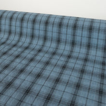 Load image into Gallery viewer, Washed Cotton Blend Plaid Check - Wynne Blue