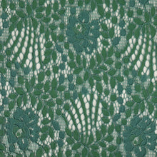 Load image into Gallery viewer, Cotton Nylon Corded Floral Lace - Goddess Aqua