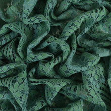Load image into Gallery viewer, Cotton Nylon Corded Floral Lace - Goddess Aqua