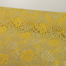 Load image into Gallery viewer, Cotton Nylon Two-Tone Corded Lace - Heiress Yellow & Cream
