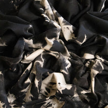 Load image into Gallery viewer, Tie Dye Effect Cotton T-Shirt Knit - Black & White