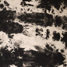 Load image into Gallery viewer, Tie Dye Effect Cotton T-Shirt Knit - Black & White