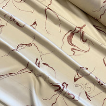 Load image into Gallery viewer, Printed Satin Deadstock - Vanilla Ripple