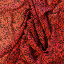 Load image into Gallery viewer, Bohemian Crepe Georgette - Red