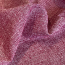 Load image into Gallery viewer, Lightweight Linen Cotton Crossweave - Raspberry