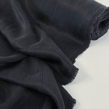 Load image into Gallery viewer, Japanese Sandwashed Cupro Crepe Back Crinkle Satin - Ink