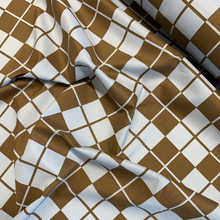 Load image into Gallery viewer, Cotton Print Deadstock - Chapel Chocolate Brown