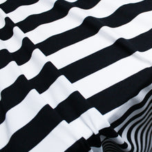 Load image into Gallery viewer, Cotton Spandex Stripe - Black/White