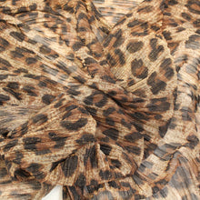 Load image into Gallery viewer, Metallic Leopard Plissé Mesh - Bronze